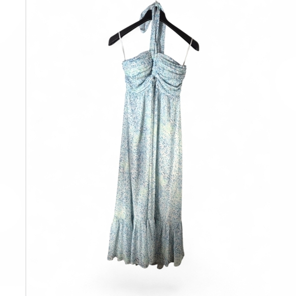 Allison New York Floral Halter Maxi Dress Size Medium - Picture 3 of 14